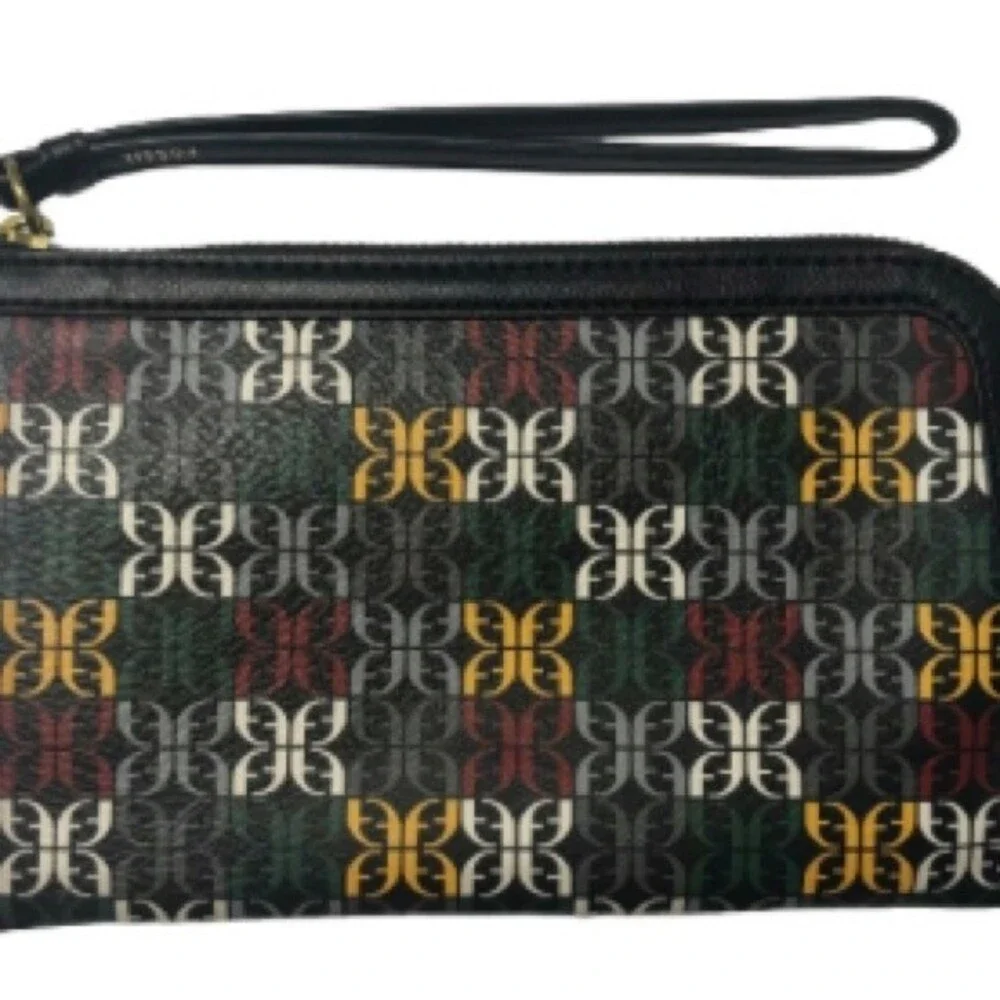 NEW Fossil Sofia Multi Colored Zip Around Wristlet